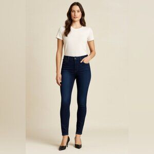 7 For All Mankind High Waist Skinny Jeans Dark Wash Women’s Size 27